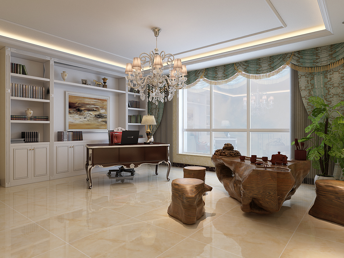 正定墅洋居禮245平米三室兩廳四衛(wèi)歐式風(fēng)格裝修效果圖 正定墅洋居禮245平米三室兩廳四衛(wèi)歐式風(fēng)格裝修效果圖
