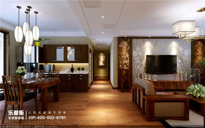 藍山印象139平米三室兩廳裝修效果圖