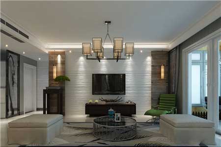 盛邦139平米三室兩廳現(xiàn)代簡約裝修效果圖