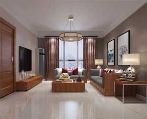 新源燕府小區(qū)110平米三室二廳簡(jiǎn)約風(fēng)格裝修效果圖