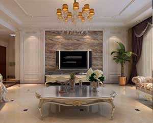 盛邦大都會(huì)218平米四室兩廳簡(jiǎn)歐風(fēng)格裝修效果圖