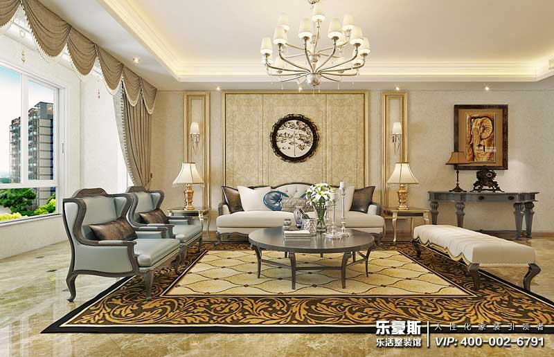 正定墅洋居禮別墅360㎡中式裝修效果圖