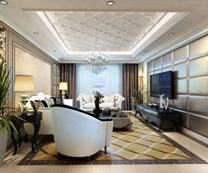 裝修簡(jiǎn)歐的房子應(yīng)該怎么吊？頂?shù)跏裁错敽每矗? title=