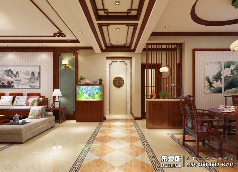 濱河華府139平米簡中風(fēng)格裝修效果圖