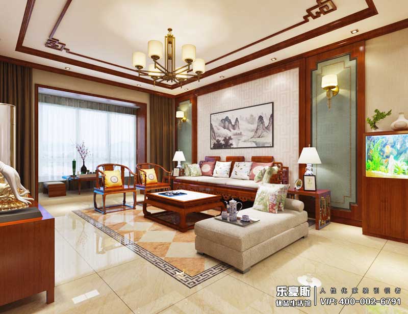 濱河華府139平米簡中風(fēng)格裝修效果圖