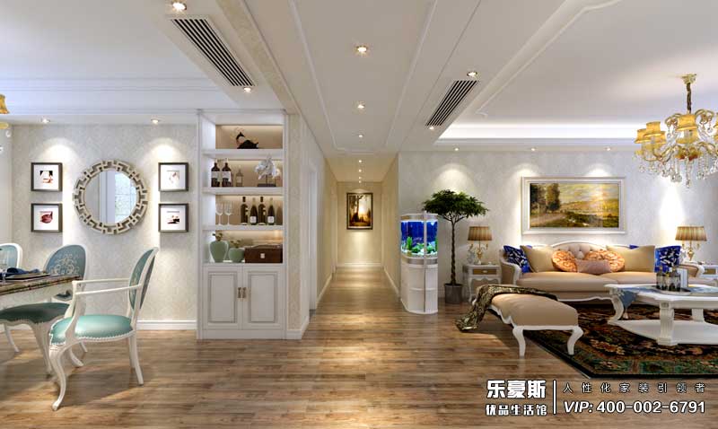 嘉苑190平米簡歐風(fēng)格裝修效果圖