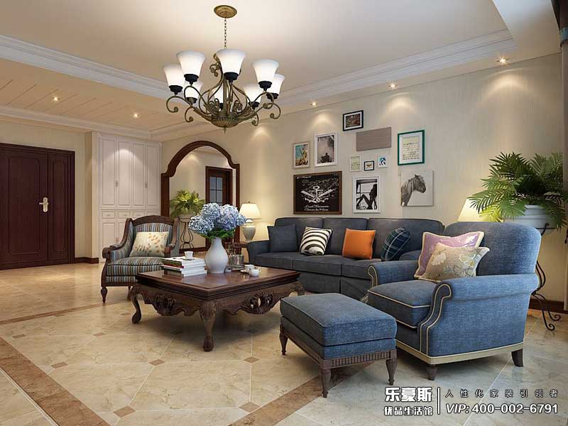 領事郡178平米美式風格裝修效果圖