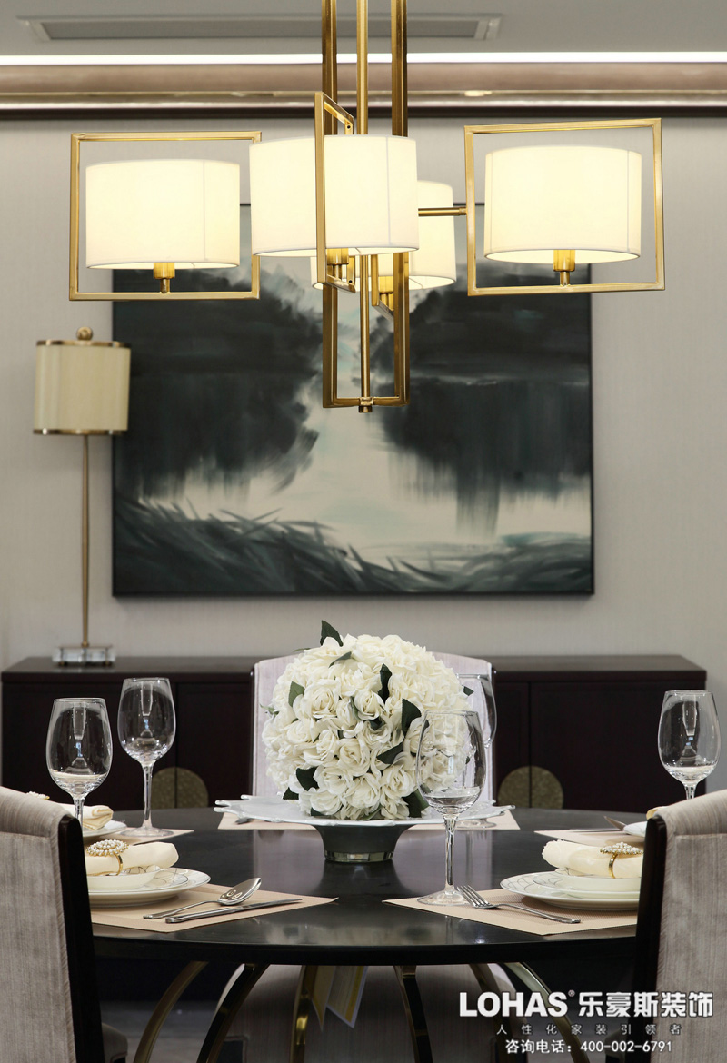 正定御河上院202平米餐廳裝修