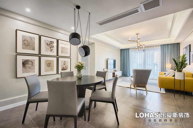 正定御河上院現(xiàn)代簡(jiǎn)約餐廳裝修