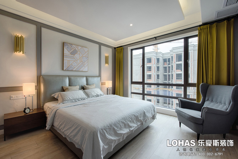 正定御河上院現(xiàn)代簡(jiǎn)約主臥裝修