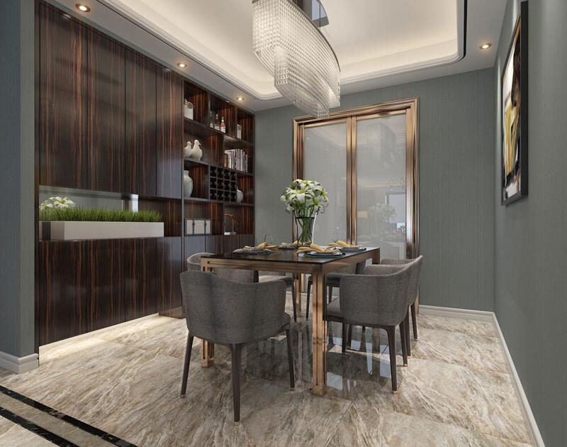 現(xiàn)代簡(jiǎn)約裝修三室兩廳兩衛(wèi)樣板房