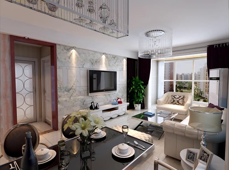 現(xiàn)代簡(jiǎn)約裝修三室兩廳兩衛(wèi)樣板房