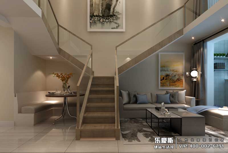 瀚唐89平米躍層日式風(fēng)格裝修效果圖