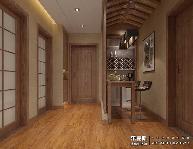 拉菲小鎮(zhèn)89平米東南亞風格裝修效果圖