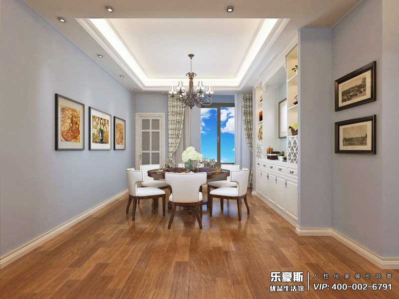 星河盛世208平米美式風(fēng)格裝修效果圖