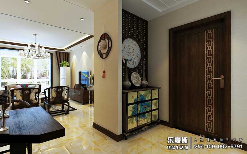 紅星國(guó)際130平米中式裝修效果圖