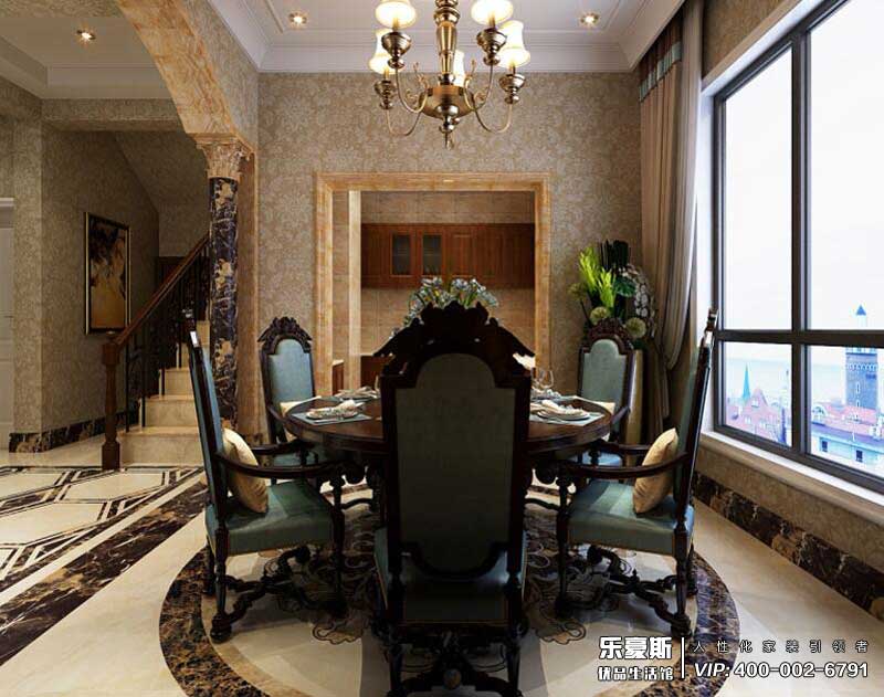 石家莊碧桂園240平米新古典風格別墅裝修效果圖