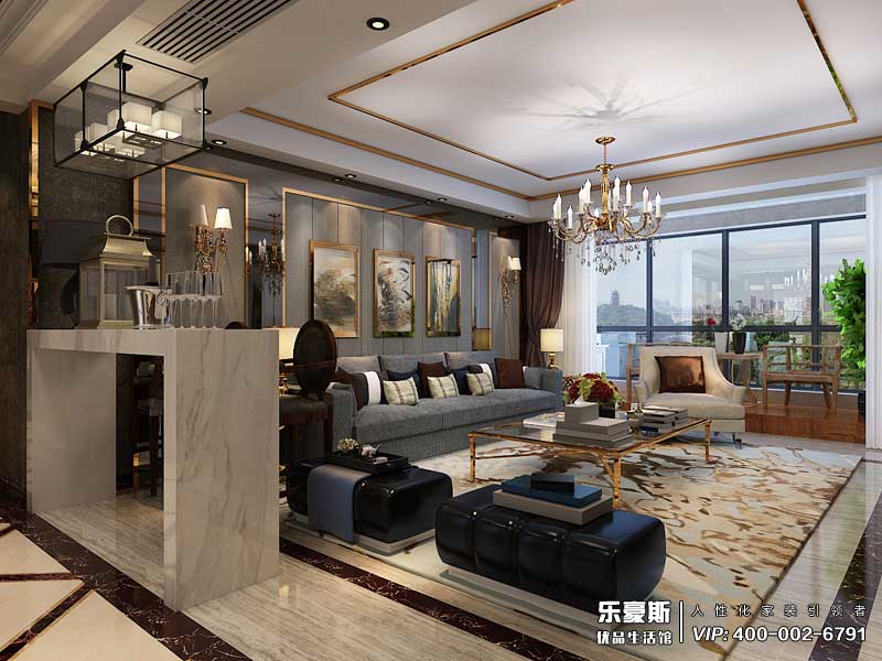 學府名城后奢風格裝修設計