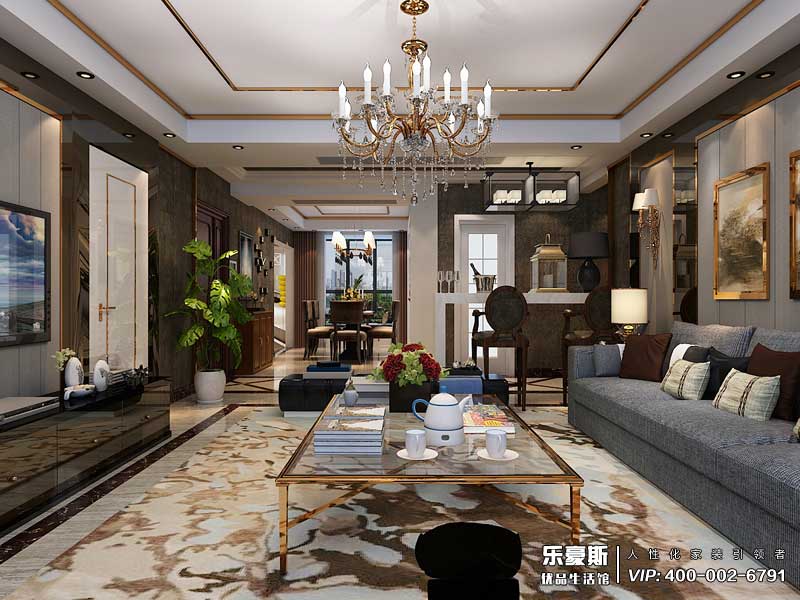 學府名城后奢風格裝修設計