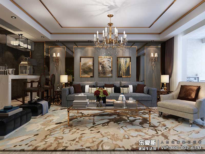 學府名城后奢風格裝修設計