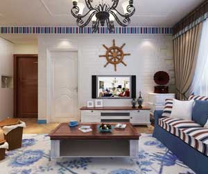 新源燕府三室兩廳地中海風格裝修