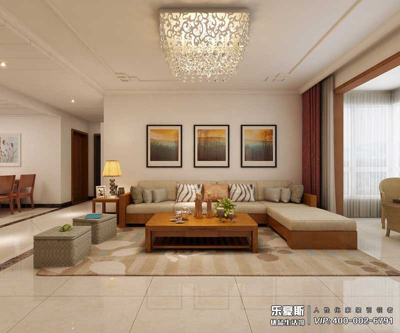 海棠灣130平米新中式裝修