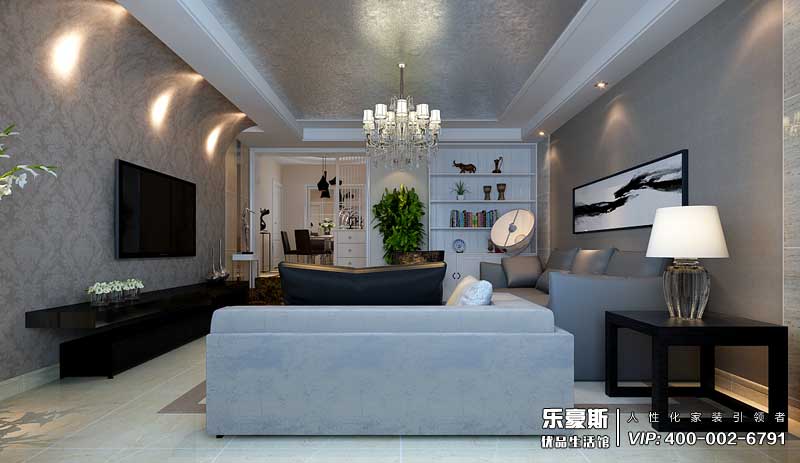 水榭花都160平米現(xiàn)代風(fēng)格裝修效果圖