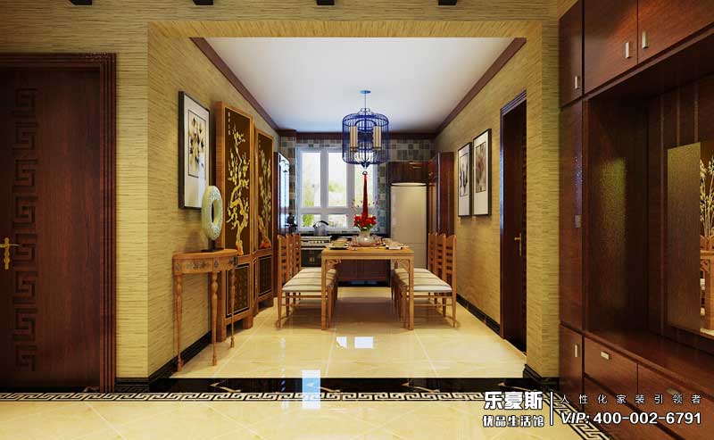 星湖國(guó)際花園中式風(fēng)格裝修