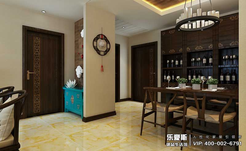 御河上院中式風(fēng)格裝修效果圖