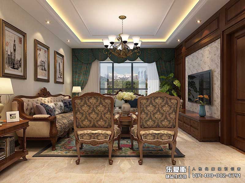 盛紫中央公園美式風(fēng)格裝修設(shè)計(jì)