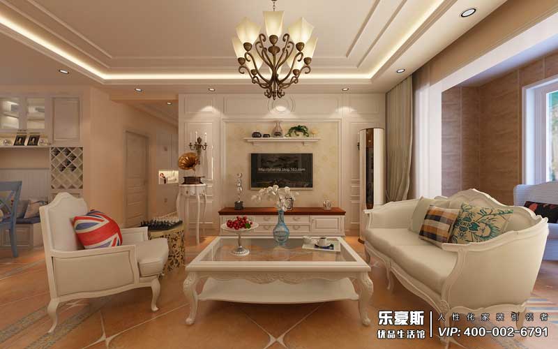 林蔭大院美式風(fēng)格裝修效果圖