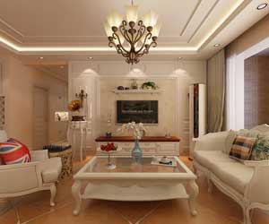 林蔭大院美式風格裝修效果圖，在家也能感受大自然