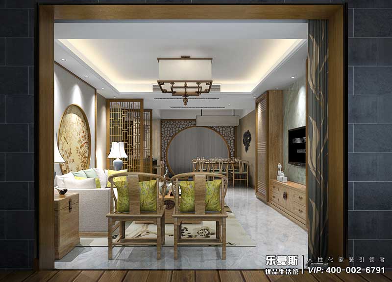 鑫界王府新中式風(fēng)格裝修效果圖