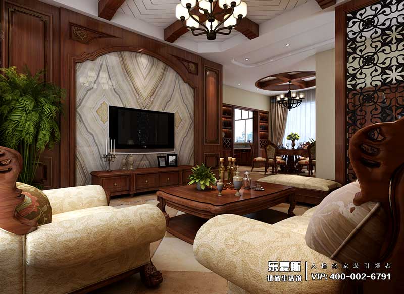 中儲七星公館美式風格裝修效果圖