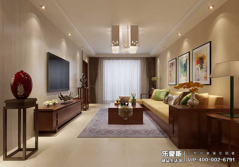 林蔭大院新中式風(fēng)格裝修