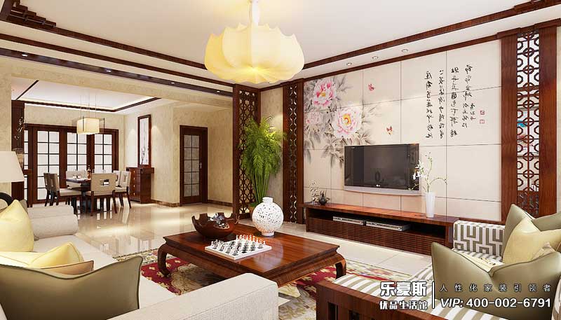 盛景八方中式風(fēng)格裝修效果圖