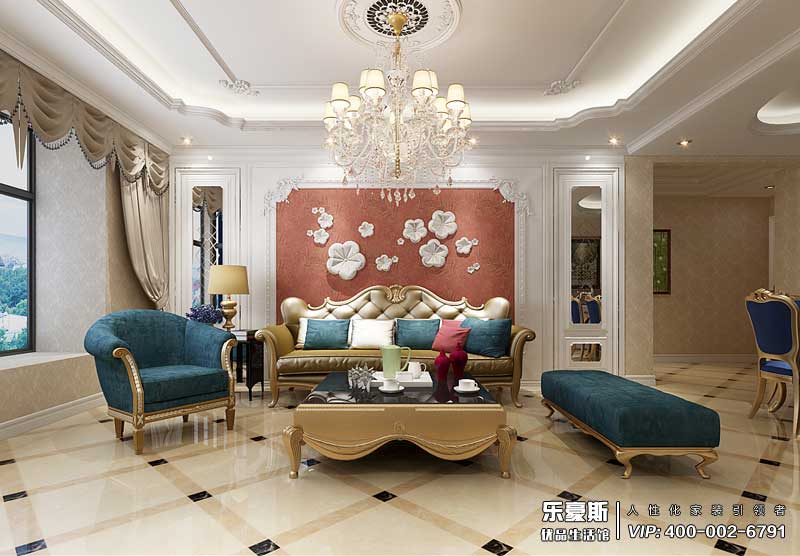 東勝紫御公園廣場法式風格裝修效果圖