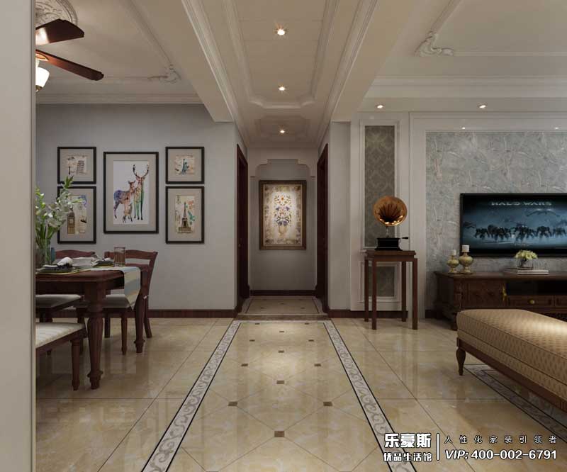 恒潤時代廣場美式風(fēng)格裝修效果圖