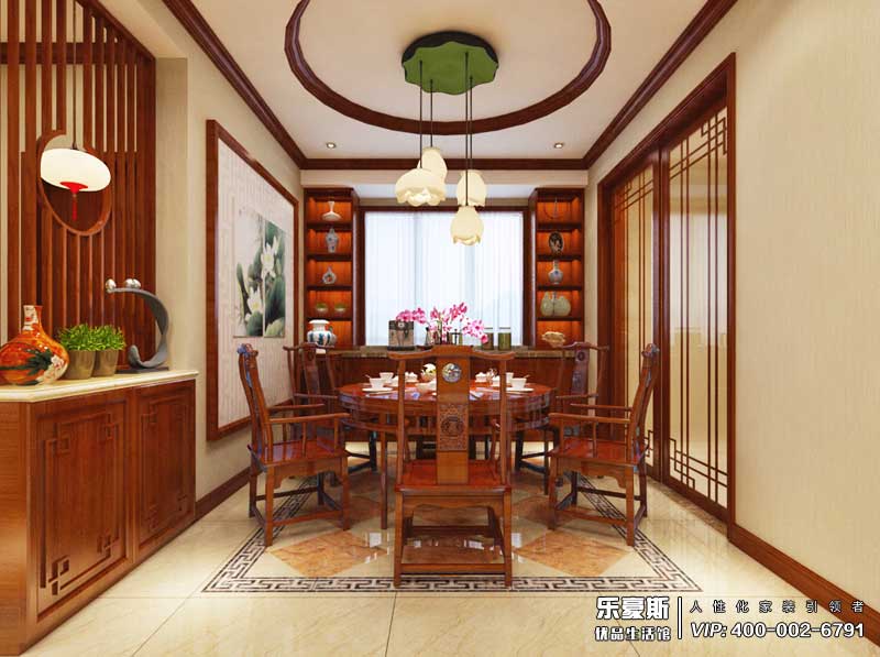 阿爾卡地亞榮盛城簡中風(fēng)格裝修效果圖