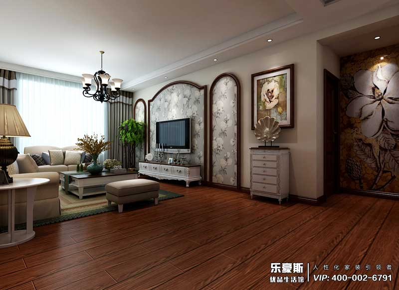 正定天山熙湖美式風(fēng)格裝修效果圖