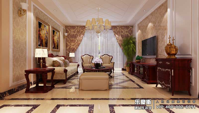 盛邦三期歐式風格裝修效果圖