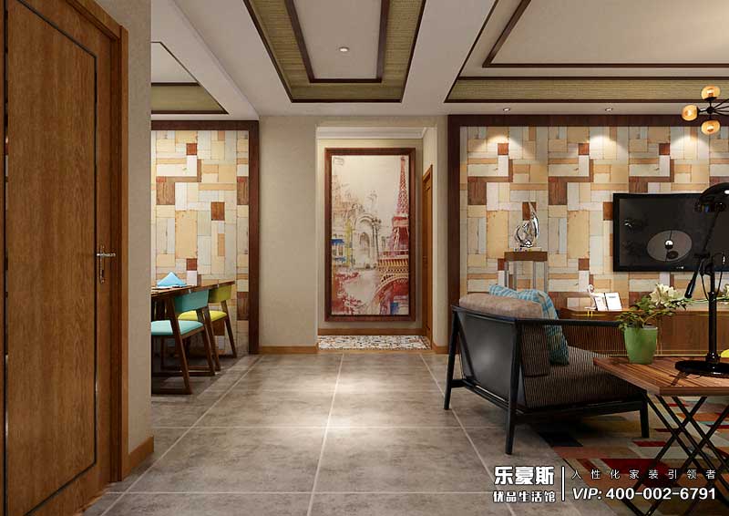 天山世界之門U米公園新中式混搭風格裝修效果圖