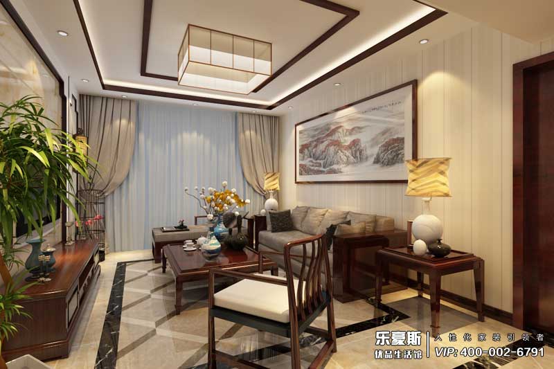 匯君城新中式風(fēng)格裝修效果圖