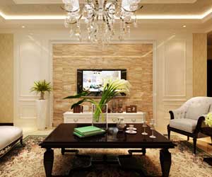 藍(lán)山國際三室兩廳簡歐風(fēng)格裝修效果圖