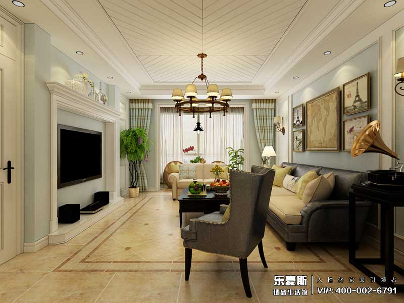 瀚唐三期美式風(fēng)格裝修效果圖