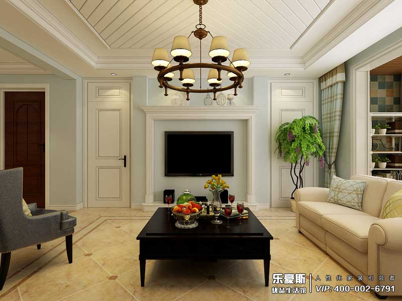 瀚唐三期美式風(fēng)格裝修效果圖