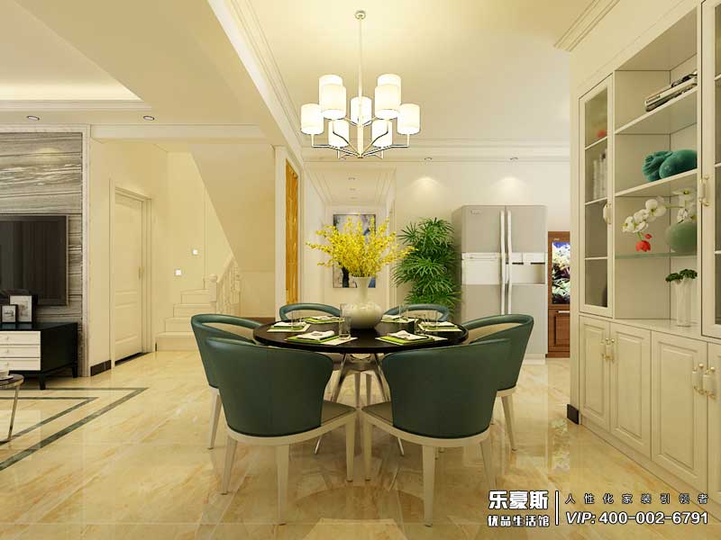 樂(lè)嘉名苑227平米躍層裝修效果圖