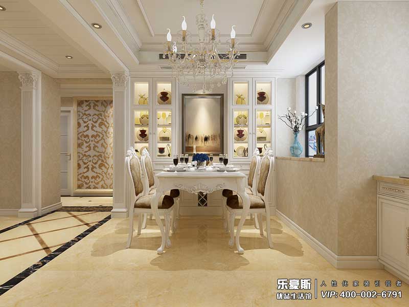 林蔭大院137平米簡歐風(fēng)格裝修效果圖