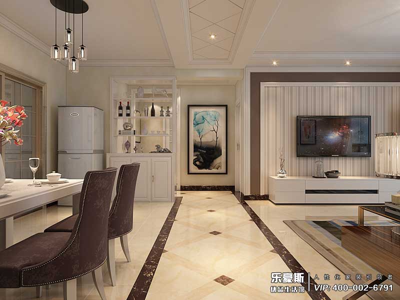 學府名城現代風格裝修效果圖