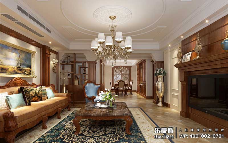 新合作城市廣場美式風(fēng)格裝修設(shè)計效果圖